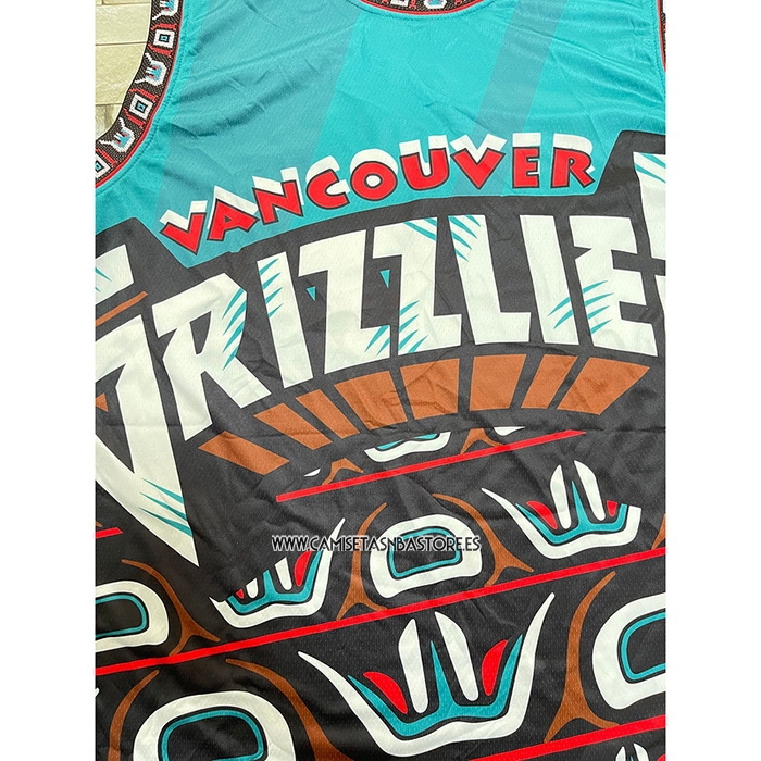 Ja Morant NO 12 Camiseta Memphis Grizzlies Mitchell & Ness Big Face Verde2
